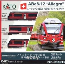 10-1273 KATO KATO Kato Rhaetian Railway ABe8/12 (Allegra) 3 Cars N Gauge