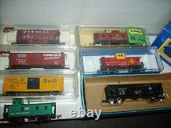 15 Vintage Atlas, Bachmann N SCALE Train Set Box Cars Caboose Lot BRAND NEW