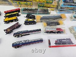 160 N Scale Train Lot (50+) Engines, Cars, Atlas, Mintrix, AHM Minitrains