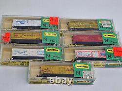 160 N Scale Train Lot (50+) Engines, Cars, Atlas, Mintrix, AHM Minitrains