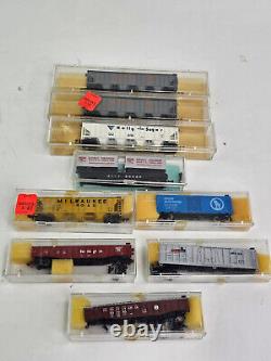 160 N Scale Train Lot (50+) Engines, Cars, Atlas, Mintrix, AHM Minitrains