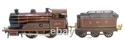1915's Bing LMS Continental Clockwork 0-gauge Train Set with Continental Cars