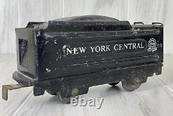 1939 Marx Wind Up Tin Litho Train Set 897 Engine 6 Cars New York Central VTG
