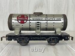 1939 Marx Wind Up Tin Litho Train Set 897 Engine 6 Cars New York Central VTG