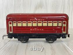 1939 Marx Wind Up Tin Litho Train Set 897 Engine 6 Cars New York Central VTG