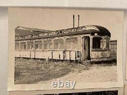 1942 Vintage Photos Lot of 5 Indiana Railroad Car Crash Trains Locomotive