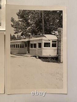 1942 Vintage Photos Lot of 5 Indiana Railroad Car Crash Trains Locomotive