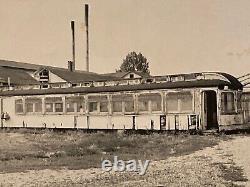 1942 Vintage Photos Lot of 5 Indiana Railroad Car Crash Trains Locomotive