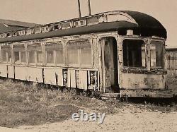 1942 Vintage Photos Lot of 5 Indiana Railroad Car Crash Trains Locomotive