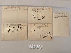 1942 Vintage Photos Lot of 5 Indiana Railroad Car Crash Trains Locomotive