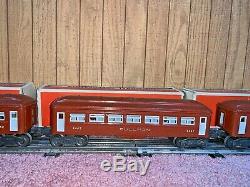 1949 LIONEL TRAIN 2136 WS in BOX 675 LOCOMOTIVE TENDER 6442 6443 PASSENGER CARS