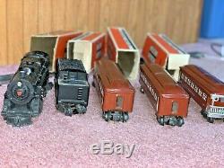 1949 LIONEL TRAIN 2136 WS in BOX 675 LOCOMOTIVE TENDER 6442 6443 PASSENGER CARS