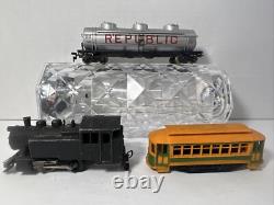 1950's HO Scale Box Car, Caboose, Gondola, Locomotive Train & Transformer LOT