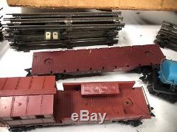 1950s MARX SEARS ALLSTATE TRAIN SET #9640 With BOX LOCOMOTIVE #666 & 8 CARS Misc