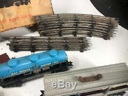 1950s MARX SEARS ALLSTATE TRAIN SET #9640 With BOX LOCOMOTIVE #666 & 8 CARS Misc