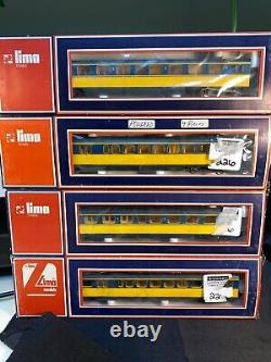 1970s LIMA COMPLETE TRAIN NS HONDEKOP LOCO/DUMMY 201019/201021 & TWO 1020 CARS