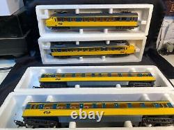 1970s LIMA COMPLETE TRAIN NS HONDEKOP LOCO/DUMMY 201019/201021 & TWO 1020 CARS