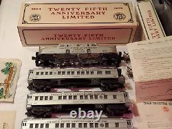 1979 Williams TCA 25th Aniversary GG-1 set & 3 Cars O Gauge C-5 Model Train Set