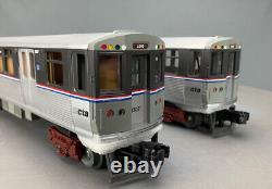 2-Car 3200 Subway Set Chicago CTA Gray Stripe One withPWR & Loco SND O1394