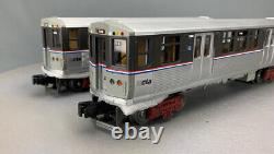 2-Car 3200 Subway Set Chicago CTA Gray Stripe One withPWR & Loco SND O1394