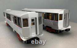 2-Car 3200 Subway Set Chicago CTA Gray Stripe One withPWR & Loco SND O1394