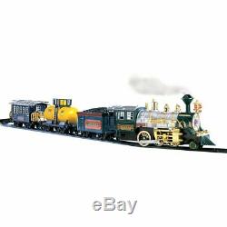 20 PC Electric Train Set Lights Sounds Smoke Engine Choo Choo 3 Cars Locomotive