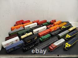 34 Piece Like Like Bachmann HO Scale Model Trains Locos Freight Cars Box Caboose