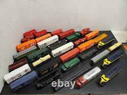 34 Piece Like Like Bachmann HO Scale Model Trains Locos Freight Cars Box Caboose