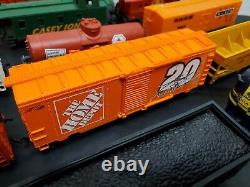 34 Piece Like Like Bachmann HO Scale Model Trains Locos Freight Cars Box Caboose