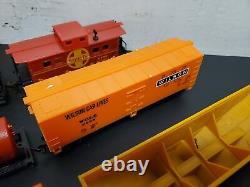 34 Piece Like Like Bachmann HO Scale Model Trains Locos Freight Cars Box Caboose