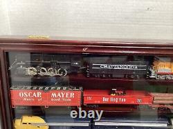 37 pcs. Vintage Lot Trains Locomotives Cars HO Gauge with Display Case