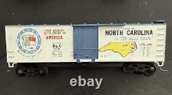 4 Piece Vintage HO TRAIN Santa Fe ENGINE-FLAT CAR With CRANE-TEXACO TANK-Weathered