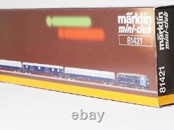 81421 Marklin Z King Ludwig II train set with 3 cars DB 5 Pole motor LED's new