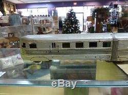 American Flyer 9900 Burlington Zephyr Railway Express Train, Engine & 3 Cars