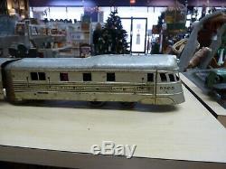 American Flyer 9900 Burlington Zephyr Railway Express Train, Engine & 3 Cars