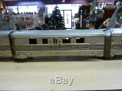 American Flyer 9900 Burlington Zephyr Railway Express Train, Engine & 3 Cars