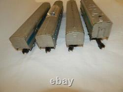 American Flyer Lines 466 Silver Comet Locomotive & 3 Cars #960, #962, #963 train