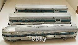 American Flyer Lines Silver Comet Passenger Cars #960, #962, #963 train Lot of 6