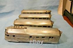 American Flyer O Gauge 1930's 9900 Burlington Zephyr Train Set Locomotive 3 Car