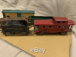 American Flyer O Gauge 2-4-2 Locomotive 3322 1930's Vintage Original Train Cars