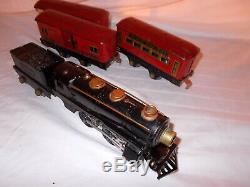 American Flyer Pre-war O Gauge Train Set With Rare Lighted Cars Lot #l-121