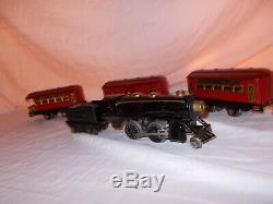 American Flyer Pre-war O Gauge Train Set With Rare Lighted Cars Lot #l-121