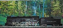 American Flyer SMOKING 290 Pacific Steam Locomotive & Tender, two cars, caboose