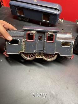 Antique Lionel Pre War Standard Guage Train Set Engine 50 & Cars Lot Of 4