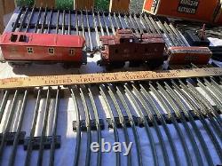 Antique Lionel Train Set 1940s Steam Engine Track Cars RR Crossing Parts Only