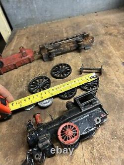 Antique Old Rare Train Locomotive Railroad CP RR Car Cast Iron Toys Parts Lot