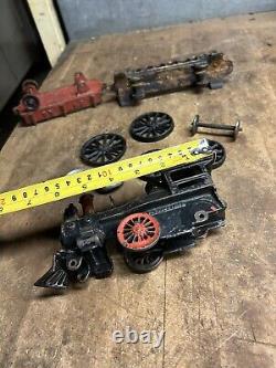 Antique Old Rare Train Locomotive Railroad CP RR Car Cast Iron Toys Parts Lot