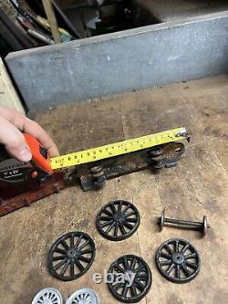 Antique Old Rare Train Locomotive Railroad CP RR Car Cast Iron Toys Parts Lot