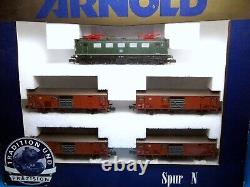 Arnold set with electric locomotive BR 141, Bo Bo+4 cars new