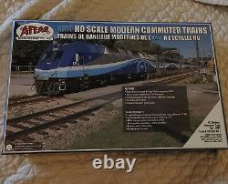 Atlas 80000001 HO Modern Commuter Train Set AMT (Loco + Trailer + Cab Car)